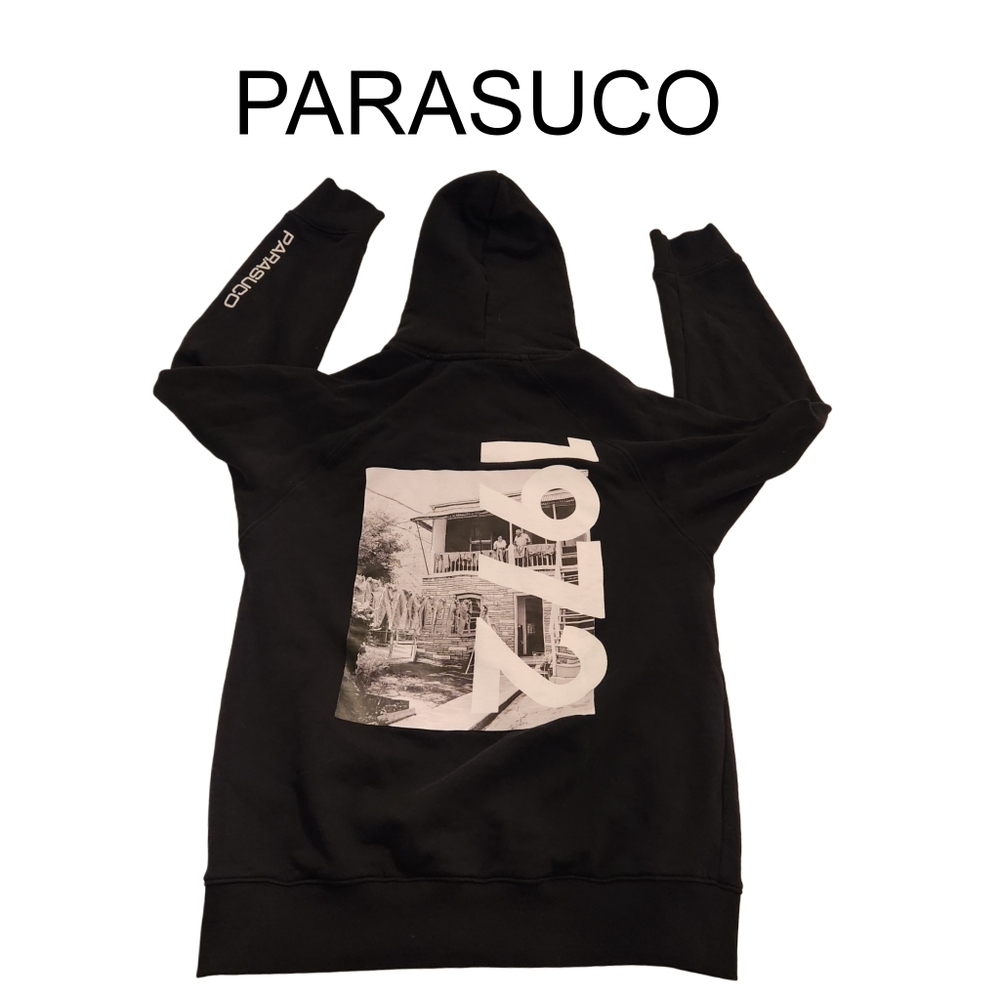Parasuco Special Edition Warm Black Hoddie Unisex Size Large - Picture 2 of 14
